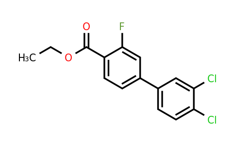 1361762-02-8 | 3',4'-Dichloro-3-fluoro-biphenyl-4-carboxylic acid ethyl ester
