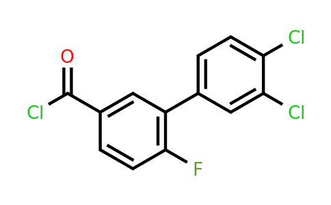1361763-54-3 | 3',4'-Dichloro-6-fluoro-biphenyl-3-carbonyl chloride