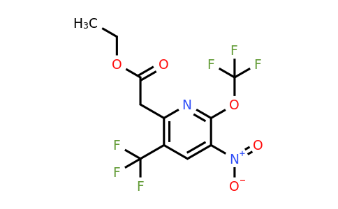 1361775-60-1 | Ethyl 3-nitro-2-(trifluoromethoxy)-5-(trifluoromethyl)pyridine-6-acetate