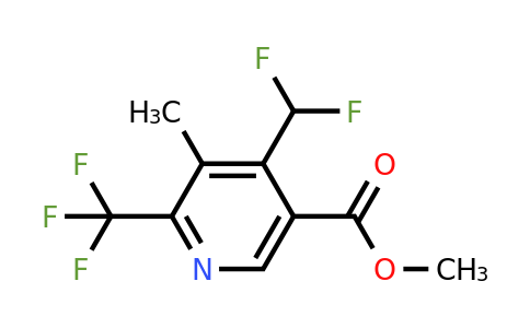 1361782-51-5 | Methyl 4-(difluoromethyl)-3-methyl-2-(trifluoromethyl)pyridine-5-carboxylate