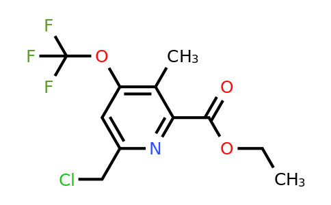 Ethyl 6-(chloromethyl)-3-methyl-4-(trifluoromethoxy)pyridine-2-carboxylate