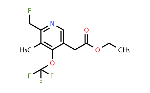 1361794-64-0 | Ethyl 2-(fluoromethyl)-3-methyl-4-(trifluoromethoxy)pyridine-5-acetate