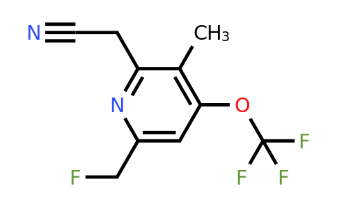 6-(Fluoromethyl)-3-methyl-4-(trifluoromethoxy)pyridine-2-acetonitrile