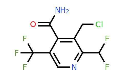 3-(Chloromethyl)-2-(difluoromethyl)-5-(trifluoromethyl)pyridine-4-carboxamide