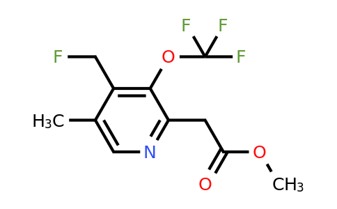 1361809-91-7 | Methyl 4-(fluoromethyl)-5-methyl-3-(trifluoromethoxy)pyridine-2-acetate