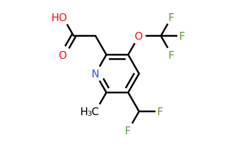 1361810-17-4 | 3-(Difluoromethyl)-2-methyl-5-(trifluoromethoxy)pyridine-6-acetic acid
