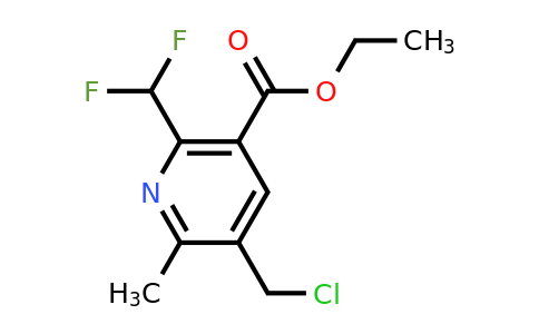 1361810-52-7 | Ethyl 3-(chloromethyl)-6-(difluoromethyl)-2-methylpyridine-5-carboxylate