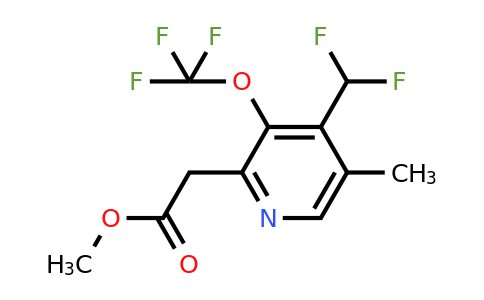 1361816-35-4 | Methyl 4-(difluoromethyl)-5-methyl-3-(trifluoromethoxy)pyridine-2-acetate
