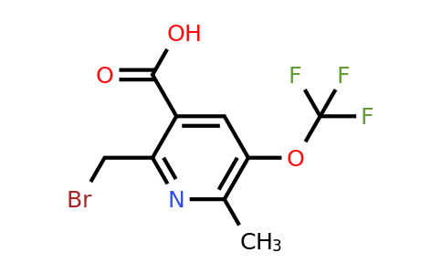1361821-28-4 | 2-(Bromomethyl)-6-methyl-5-(trifluoromethoxy)pyridine-3-carboxylic acid