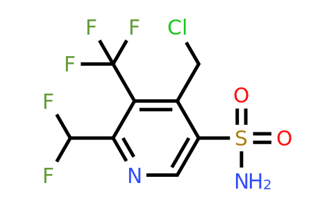 4-(Chloromethyl)-2-(difluoromethyl)-3-(trifluoromethyl)pyridine-5-sulfonamide