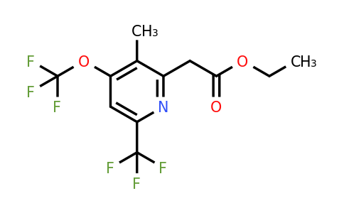 1361836-82-9 | Ethyl 3-methyl-4-(trifluoromethoxy)-6-(trifluoromethyl)pyridine-2-acetate