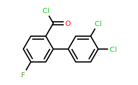 1361837-43-5 | 3',4'-Dichloro-5-fluoro-biphenyl-2-carbonyl chloride