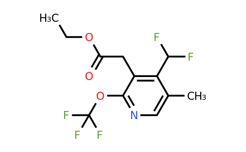 1361839-28-2 | Ethyl 4-(difluoromethyl)-5-methyl-2-(trifluoromethoxy)pyridine-3-acetate