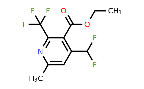 1361844-46-3 | Ethyl 4-(difluoromethyl)-6-methyl-2-(trifluoromethyl)pyridine-3-carboxylate