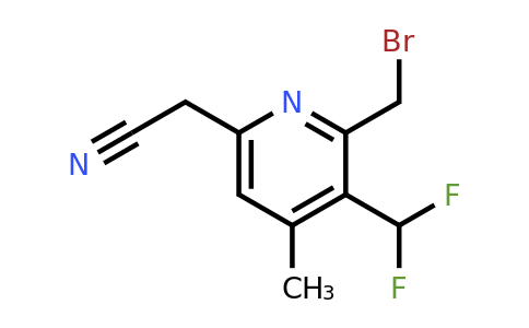 2-(Bromomethyl)-3-(difluoromethyl)-4-methylpyridine-6-acetonitrile