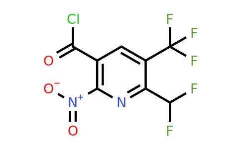 2-(Difluoromethyl)-6-nitro-3-(trifluoromethyl)pyridine-5-carbonyl chloride