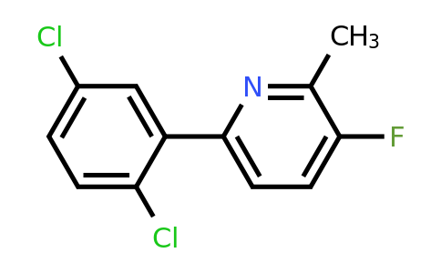 6-(2,5-Dichlorophenyl)-3-fluoro-2-methylpyridine