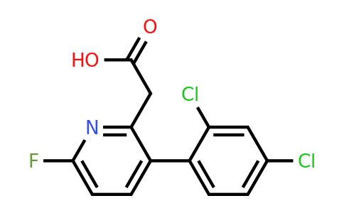 3-(2,4-Dichlorophenyl)-6-fluoropyridine-2-acetic acid