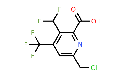 6-(Chloromethyl)-3-(difluoromethyl)-4-(trifluoromethyl)pyridine-2-carboxylic acid