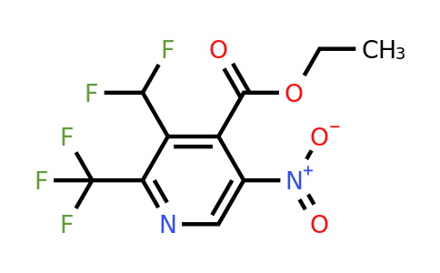 1361867-08-4 | Ethyl 3-(difluoromethyl)-5-nitro-2-(trifluoromethyl)pyridine-4-carboxylate