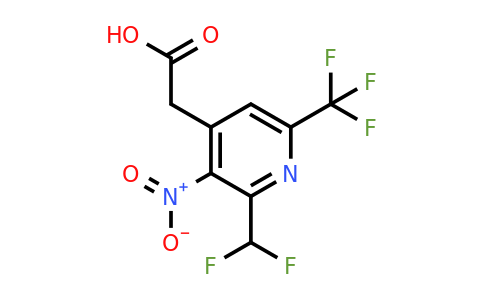 2-(Difluoromethyl)-3-nitro-6-(trifluoromethyl)pyridine-4-acetic acid