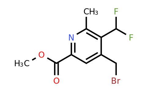 Methyl 4-(bromomethyl)-3-(difluoromethyl)-2-methylpyridine-6-carboxylate