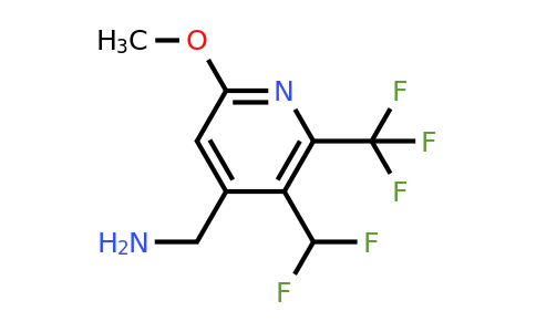 4-(Aminomethyl)-3-(difluoromethyl)-6-methoxy-2-(trifluoromethyl)pyridine