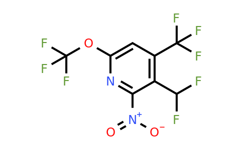 3-(Difluoromethyl)-2-nitro-6-(trifluoromethoxy)-4-(trifluoromethyl)pyridine