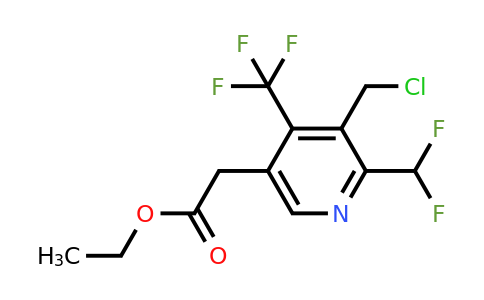 1361878-98-9 | Ethyl 3-(chloromethyl)-2-(difluoromethyl)-4-(trifluoromethyl)pyridine-5-acetate