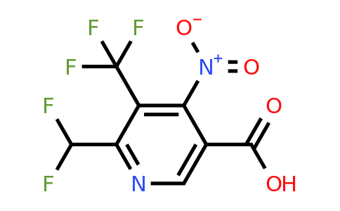 2-(Difluoromethyl)-4-nitro-3-(trifluoromethyl)pyridine-5-carboxylic acid