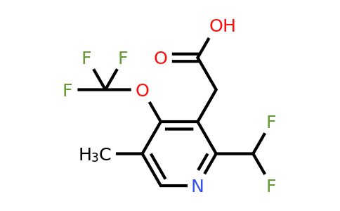 2-(Difluoromethyl)-5-methyl-4-(trifluoromethoxy)pyridine-3-acetic acid