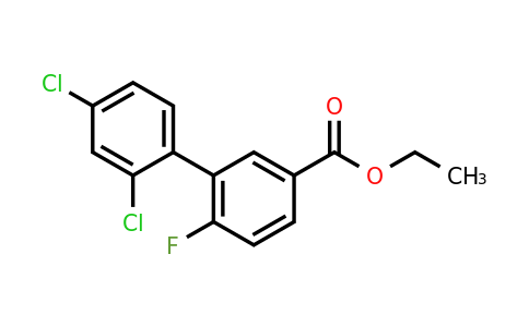 1361892-77-4 | 2',4'-Dichloro-6-fluoro-biphenyl-3-carboxylic acid ethyl ester