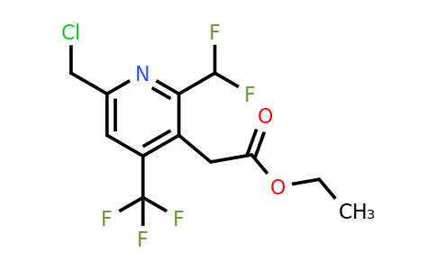 1361895-24-0 | Ethyl 6-(chloromethyl)-2-(difluoromethyl)-4-(trifluoromethyl)pyridine-3-acetate