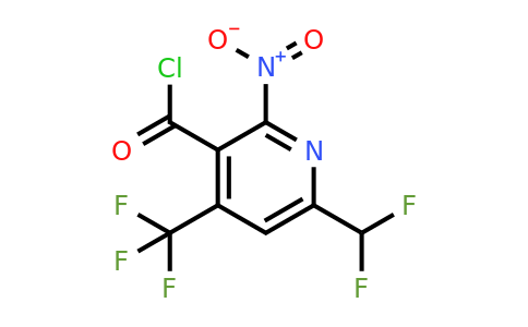 6-(Difluoromethyl)-2-nitro-4-(trifluoromethyl)pyridine-3-carbonyl chloride