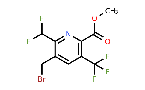 1361908-02-2 | Methyl 3-(bromomethyl)-2-(difluoromethyl)-5-(trifluoromethyl)pyridine-6-carboxylate