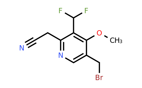 5-(Bromomethyl)-3-(difluoromethyl)-4-methoxypyridine-2-acetonitrile