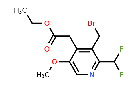 1361910-62-4 | Ethyl 3-(bromomethyl)-2-(difluoromethyl)-5-methoxypyridine-4-acetate