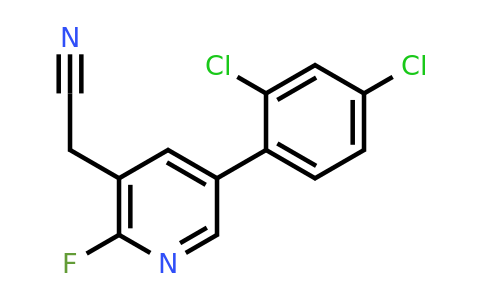 5-(2,4-Dichlorophenyl)-2-fluoropyridine-3-acetonitrile