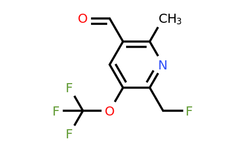 2-(Fluoromethyl)-6-methyl-3-(trifluoromethoxy)pyridine-5-carboxaldehyde