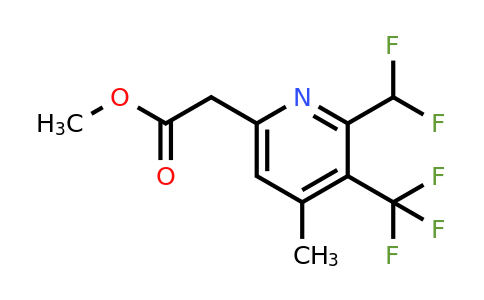 1361915-98-1 | Methyl 2-(difluoromethyl)-4-methyl-3-(trifluoromethyl)pyridine-6-acetate