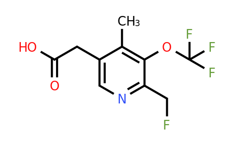 2-(Fluoromethyl)-4-methyl-3-(trifluoromethoxy)pyridine-5-acetic acid