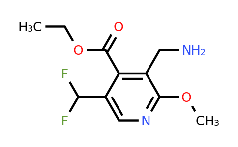 Ethyl 3-(aminomethyl)-5-(difluoromethyl)-2-methoxypyridine-4-carboxylate