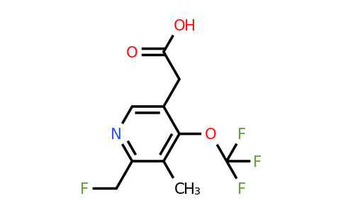 2-(Fluoromethyl)-3-methyl-4-(trifluoromethoxy)pyridine-5-acetic acid