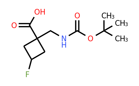 1363380-71-5 | 1-(Boc-aminomethyl)-3-fluorocyclobutane-carboxylic acid
