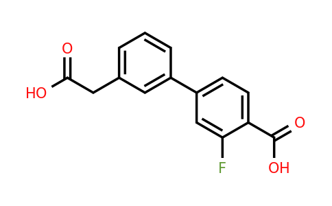 1365271-46-0 | 3-(4-Carboxy-3-fluorophenyl)phenylacetic acid