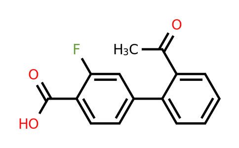 1365271-52-8 | 4-(2-Acetylphenyl)-2-fluorobenzoic acid