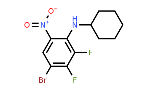 1365272-99-6 | 4-Bromo-N-cyclohexyl-2,3-difluoro-6-nitroaniline