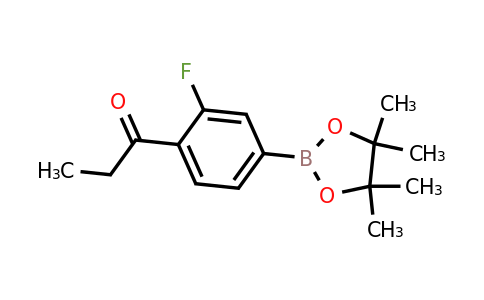 1365803-10-6 | 1-(2-Fluoro-4-(4,4,5,5-tetramethyl-1,3,2-dioxaborolan-2-yl)phenyl)propan-1-one