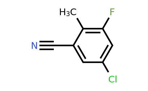 1365969-38-5 | 5-Chloro-3-fluoro-2-methylbenzonitrile