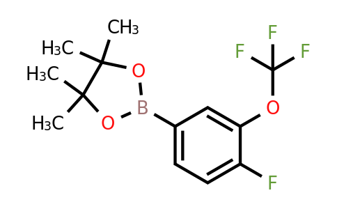 1366406-64-5 | 2-[4-Fluoro-3-(trifluoromethoxy)phenyl]-4,4,5,5-tetramethyl-1,3,2-dioxaborolane